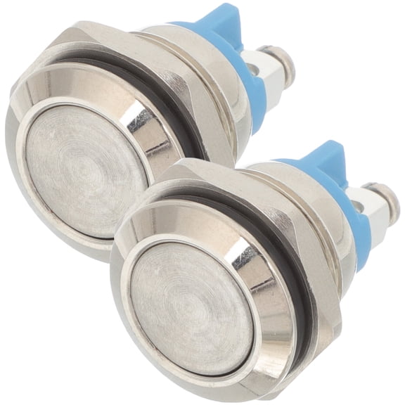 WEAVILUX Doorbell Button Replacement for Home, 2-Pack Assorted Colors, Easy Install, Weather Resistant Parts
