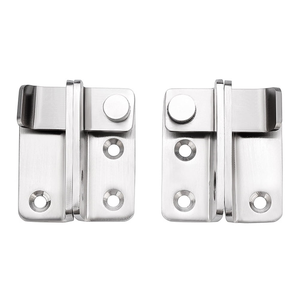 2pcs Door Bolts Latch Antitheft Sliding Door Lock Left Right Barn Gate