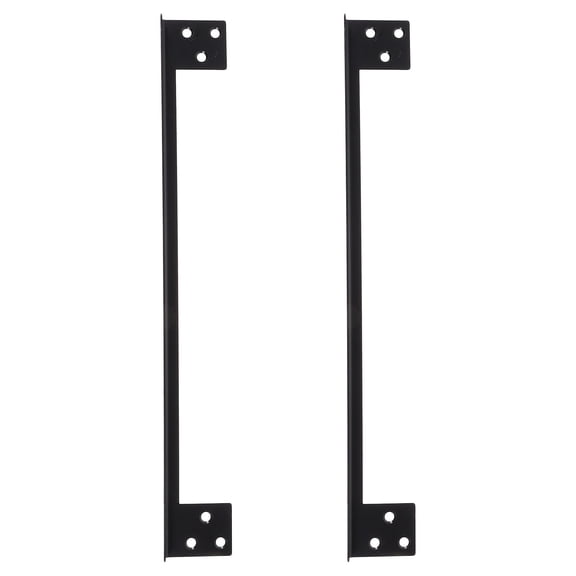 DEEPCRAFF 2Pcs Outswing Door Security Protector Black Latch Guard Stainless Steel Lock Shield Plates
