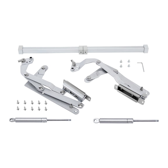 2pcs Door Mount Kitchen Cabinet Door Hinges Folding Lift up Top Vertical Swing Lift Up Stay