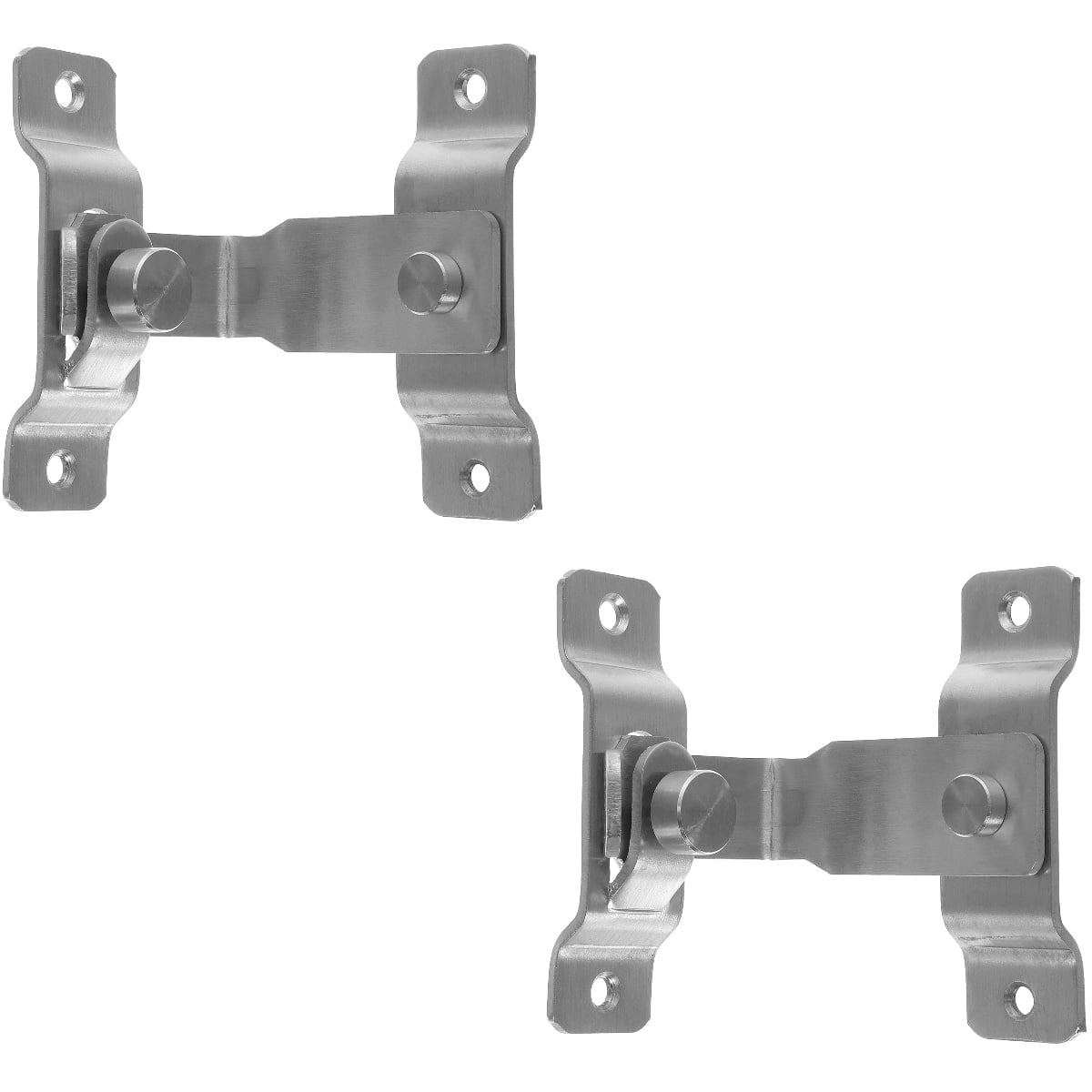 2pcs Door Privacy Lock Right Angle Sliding Barn Door Latch Stainless