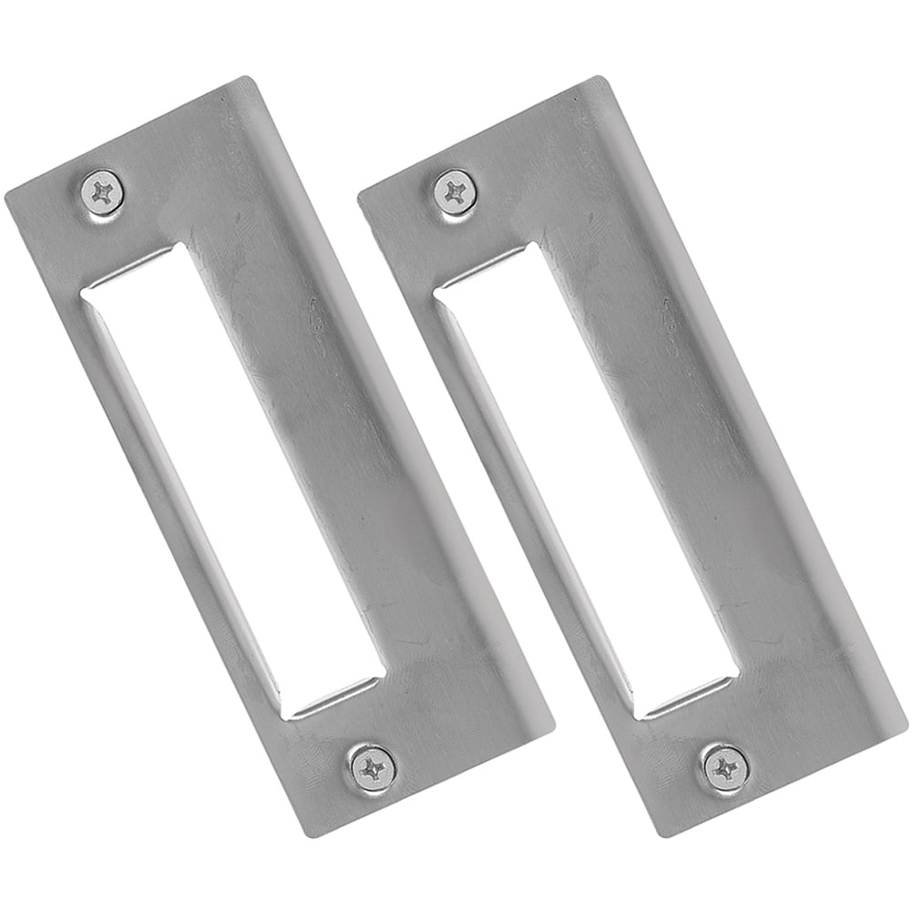 2pcs Door Striker Plates Stainless Steel Deadbolt Covers Door Strike