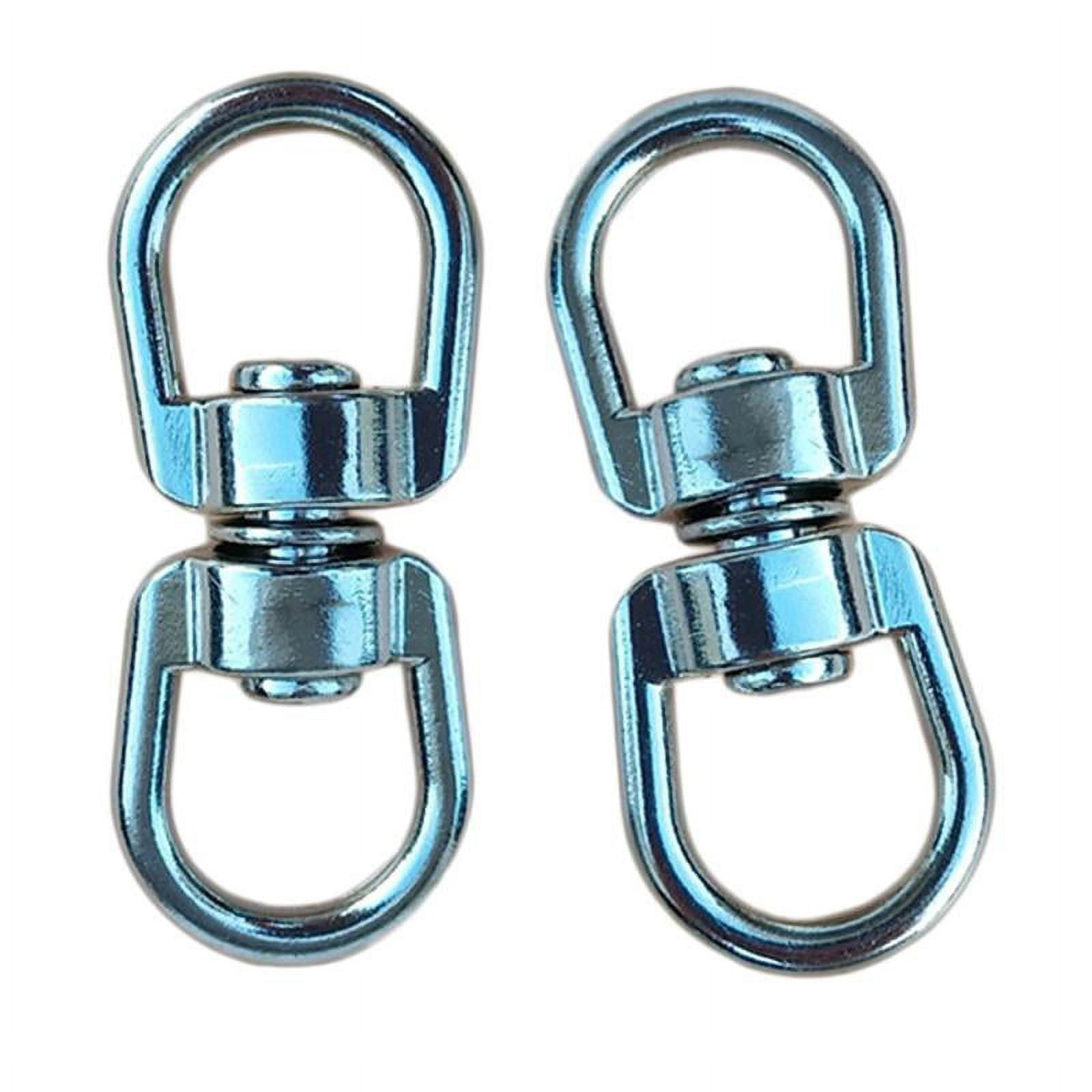 2pcs Double D- Hanging Basket Swivel Hooks Hanger for Plants Bird Feeders 