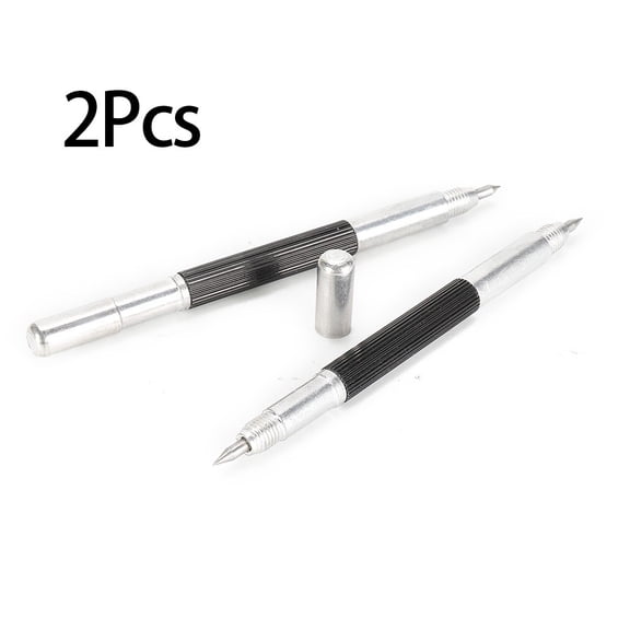 2pcs Double Ended Tungsten Carbide Scribing Pen Tip Steel Scriber Scribe Markers
