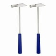thumbnail image 1 of 2pcs Double Face Small Metal Hammer 8 Inch Round Triangle Dual-Head Multifunctional Mallet, 1 of 6