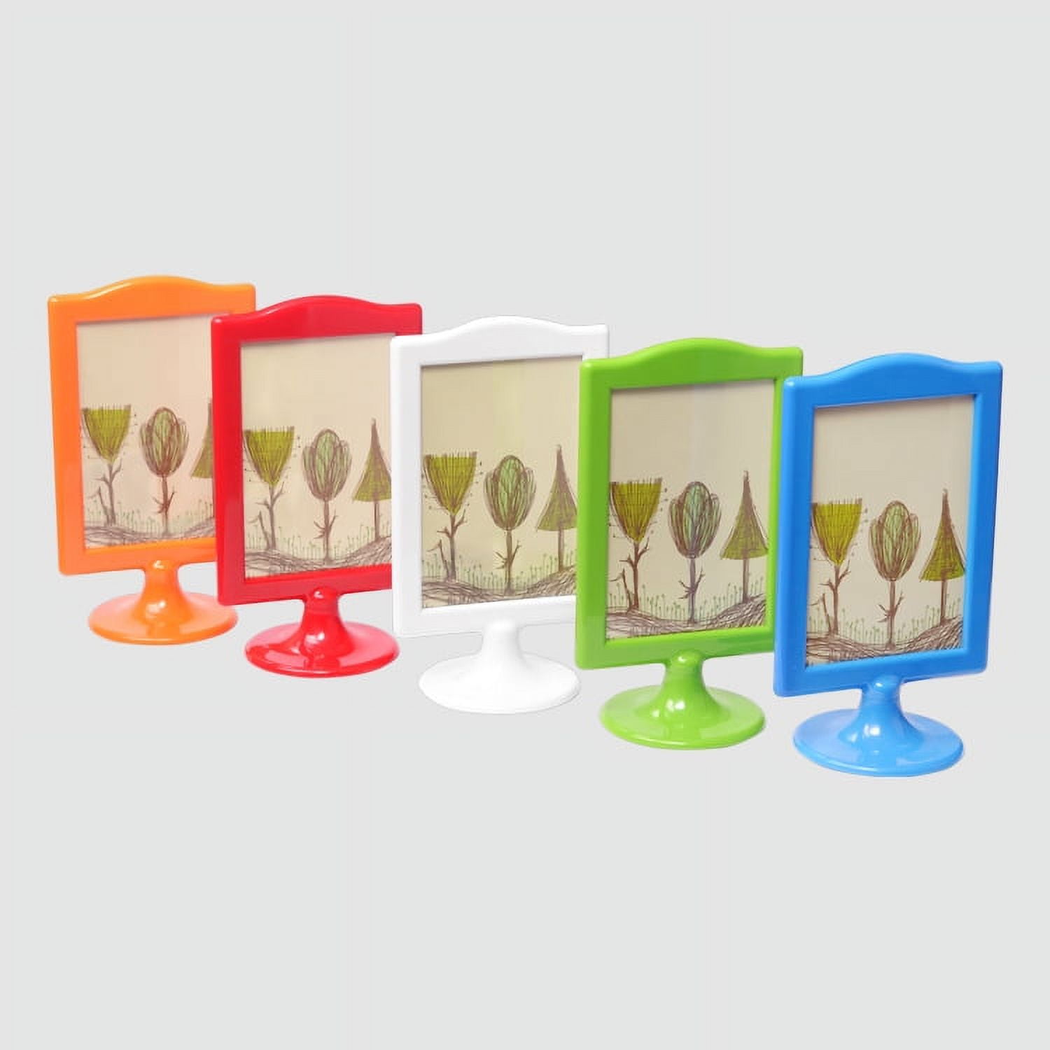 2pcs Double Sided Photo Frames Standing Picture Frames Pedestal Photo