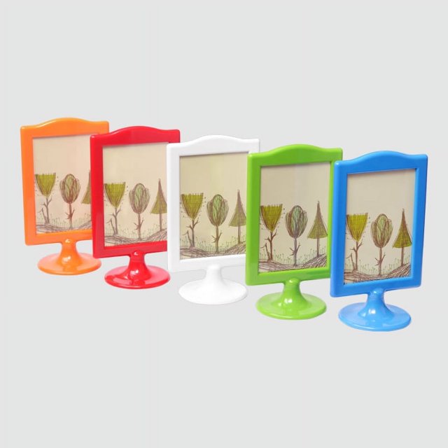 2pcs Double Sided Photo Frames Standing Picture Frames Pedestal Photo