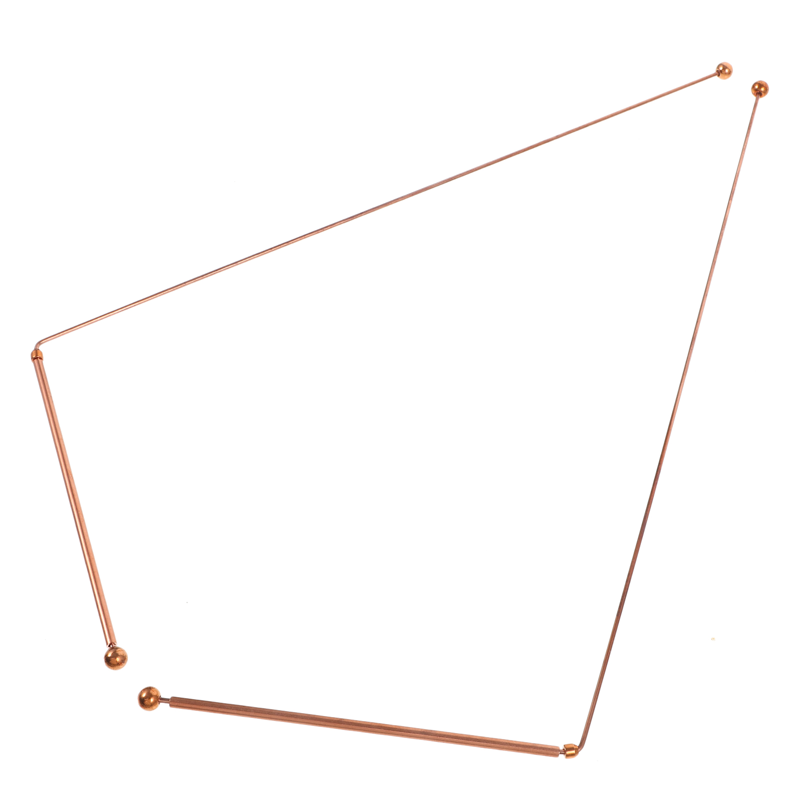 2pcs Dowsing Rods Brass Divining Rods Outdoor Tools Treasure Hunting Dowsing Sticks