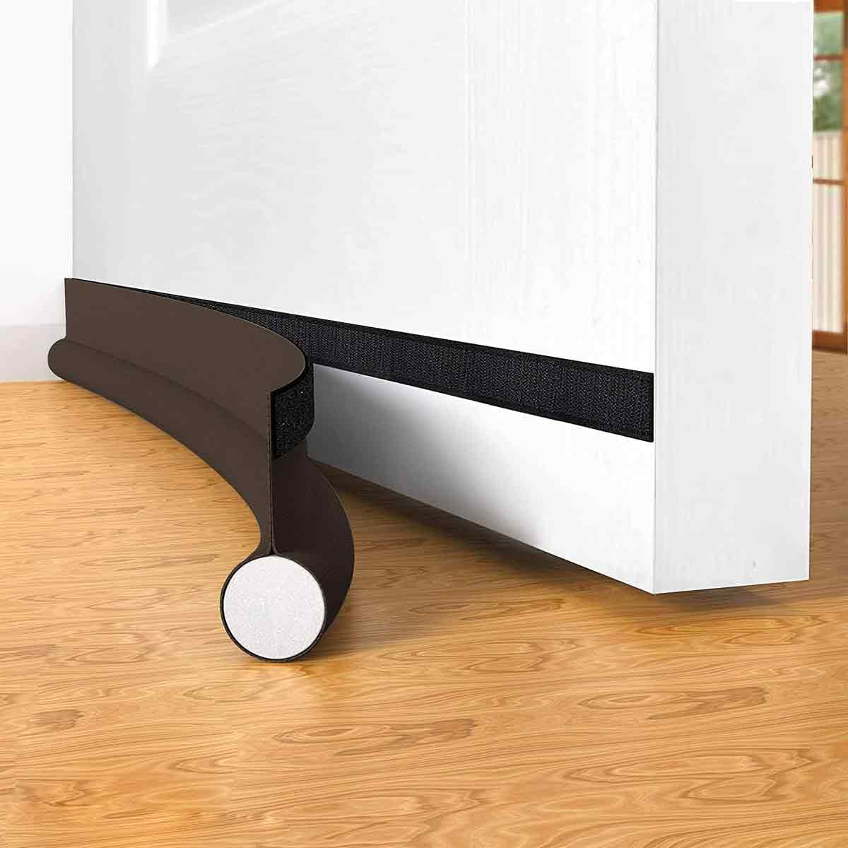 2pcs Draft Stopper - Adjustable Weather Stripping Reduce Cold Air, Dust, Odor, Soundproof Door Blocker
