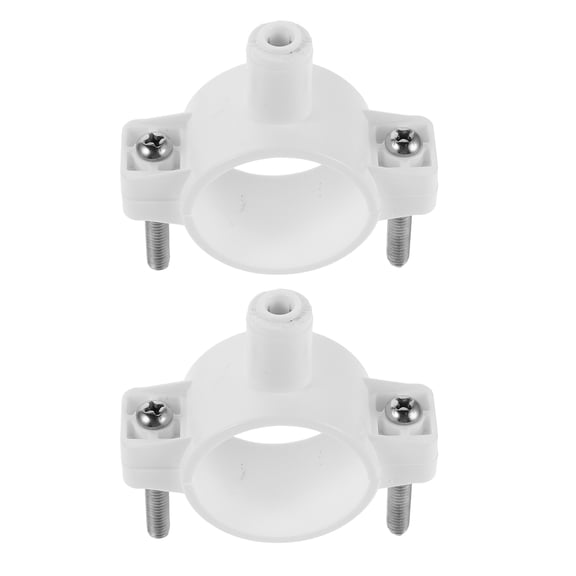 DEEPCRAFF 2Pcs Drain Saddle Valve Clamp for Undersink Water Filter Installation White