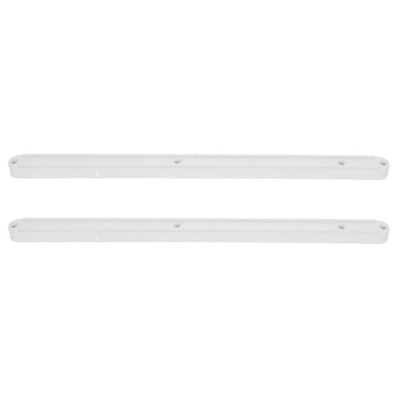 2pcs White Plastic Drawer Slides for Home Use Smooth Silent Sliding Suitable for Cabinets and