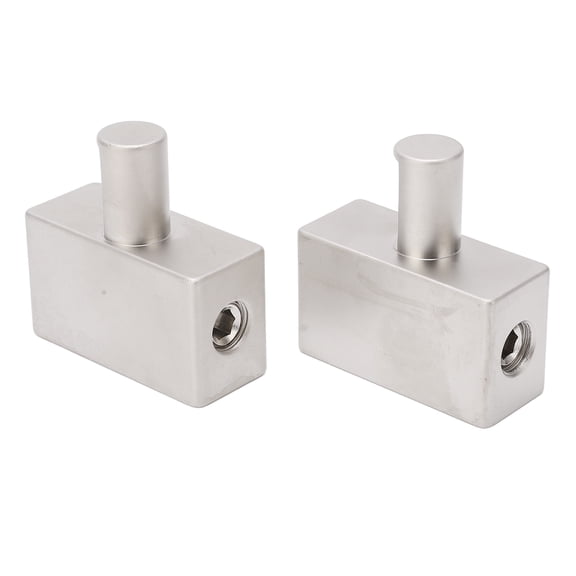 2pcs Dual 1/0 Gauge to Amplifier Input Reducer Nickel Plated Aluminum Alloy High Power for Car Audio