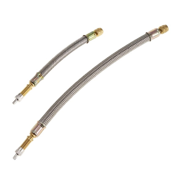 2pcs Dually Stem Extenders - 2 Pack 150mm /250mm - , Heavy Duty, Straight Metal Dual Wheel Stem Extensions