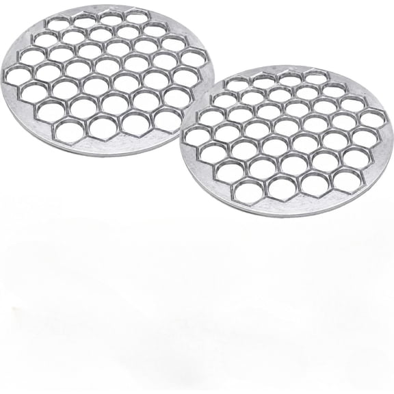 2pcs Dumpling Maker with 37 Holes, Metal Russian Pelmeni Maker,Meat Cutter Tool Russian Pelmeni Molds for Kitchen, Family Gatherings Gift for Cooking Enthusiasts