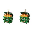 thumbnail image 1 of 2pcs Dumpster Fire Christmas Ornament 2025, Funny Holiday Hanging Decor with Fine Design, Unique New Year Gag Gift for Christmas Tree, Hilarious Novelty Decoration for Friends Men and Women, 1 of 9