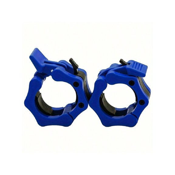 2pcs Durable ABS Barbell Clamps Secure Snap Lock For Weightlifting And Strength Training 2 Inch Size Gym Equipment