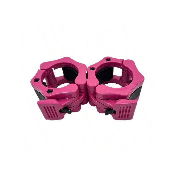 2pcs Durable ABS Barbell Clamps Secure Snap Lock For Weightlifting And Strength Training 2 Inch Size Gym Equipment