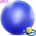 thumbnail image 1 of 2pcs Durable Large Black Yoga Balls, Perfect For Fitness, Stability, And Exercise, Perfect For Home, Office, Or Classroom, Safe Exercise, 25 Inches, 1 of 9