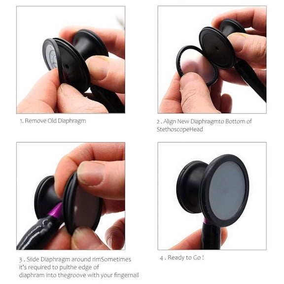 2pcs Durable Stethoscope Earplug Replacement Earbud for Hospital Clinic isolate the interference from external noise PVC Earbud