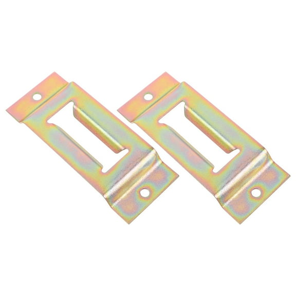 2pcs E Track Tie Down Anchors Galvanized Iron Single Rail E Track Tie Downs Heavy Duty Load Secure Accessories for Trucks and Trailers