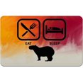 2pcs EAT SLEEP CAPYBARAS 2"x3" Novelty Humor Gift Refrigerator