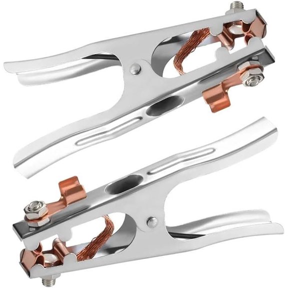 2pcs Earth Ground Cable Clip Clamp Welding Electrode Holder Ground Clamp Professional Tools