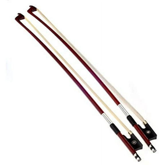 2pcs Ebony Frog 4/4 Brazilwood Stick Violin Bow Violin Parts