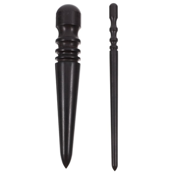 OUNONA 2Pcs Handheld Edge Burnisher Sandalwood Polishing Tool for Professionals in DIY Projects
