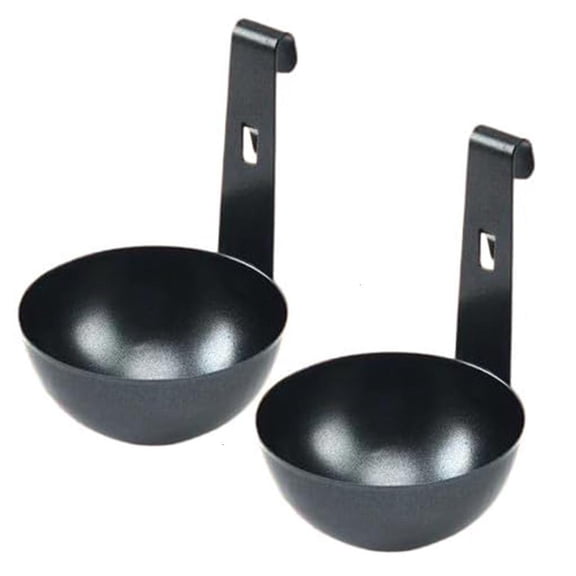 2pcs Effective Stainless Steel Poached Eggs Cookers Hangable Design Eggs Boiler for Perfectly Cooked Eggs