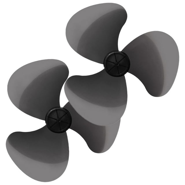 2pcs Electric Fan Blade Replacement Plastic Fan Blade Universal Plastic 3 Leaves Fan Blade