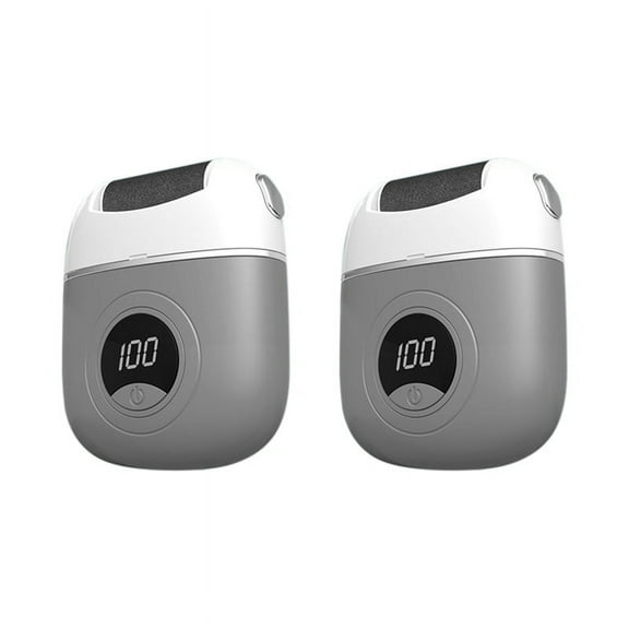 2pcs Electric Foot Grinder Home Portable Callus Remover Foot Care Tool,2 * Electric Foot Grinder,Grey