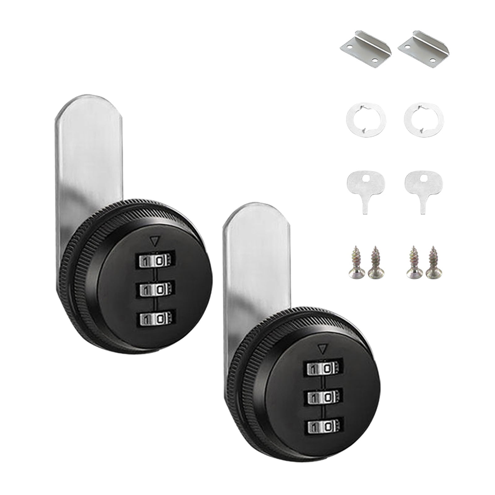 2pcs Elegant 3 Digit Code Cams Lock for Mailbox and Cabinet Sturdy ...