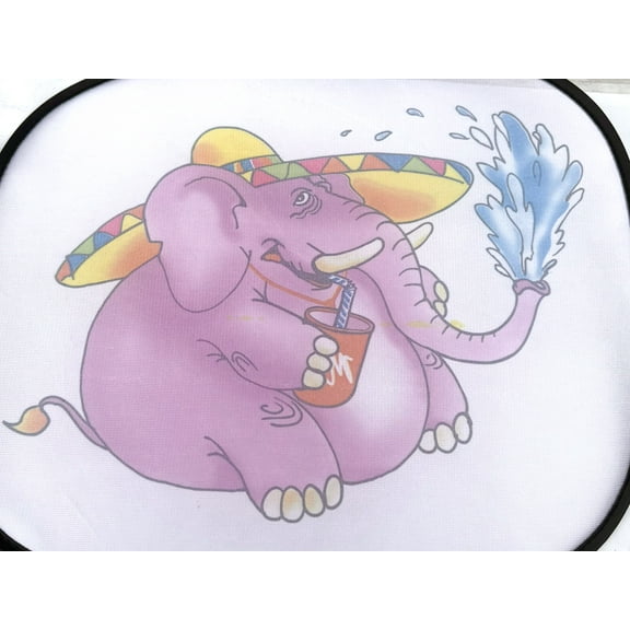 2pcs Elephant Window Car Shades Set  - Kids Car Window Shace with Suction Cup