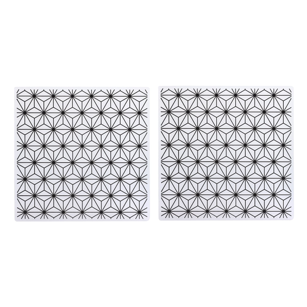 2pcs Embossing Folders Concave Convex Scrapbooking Template for