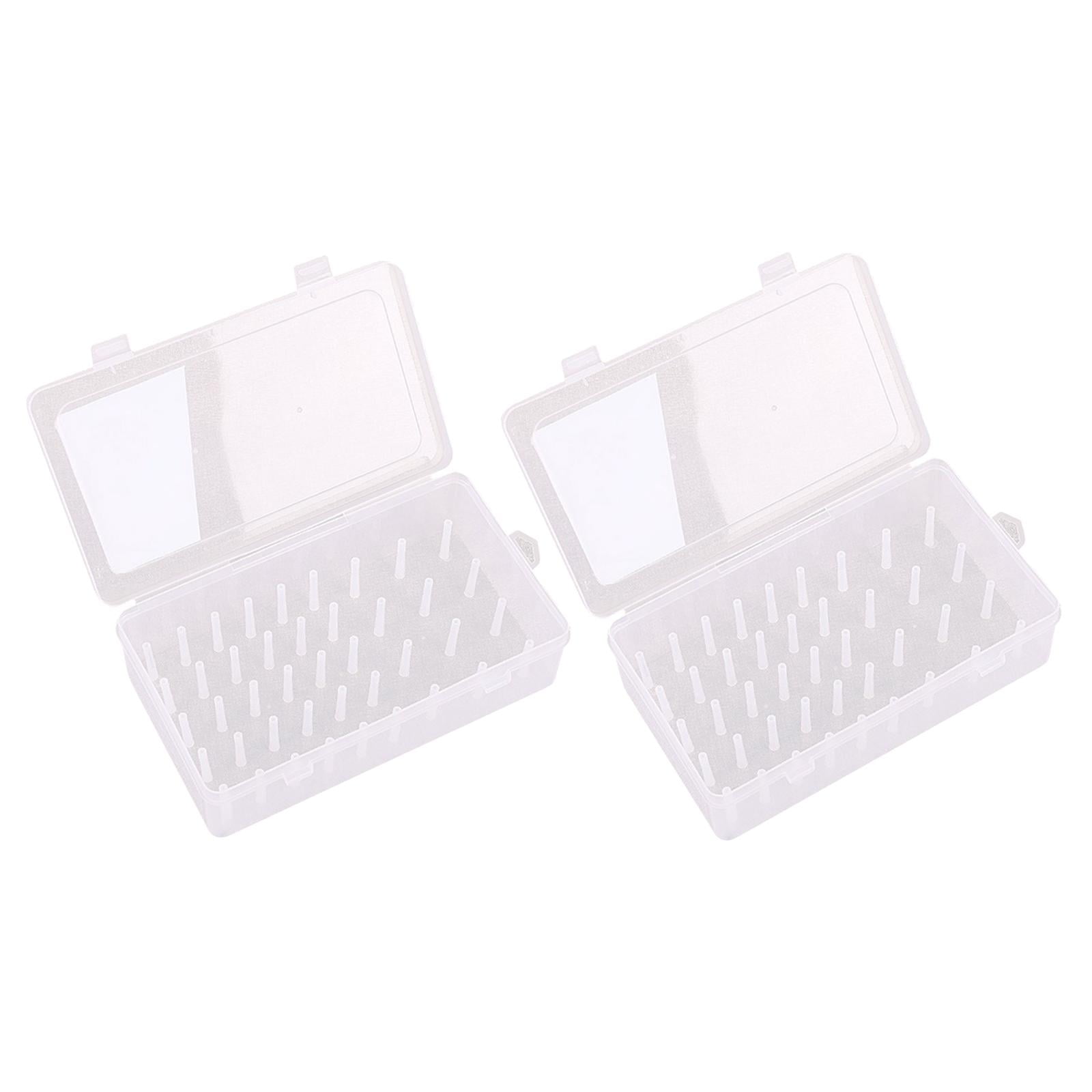 2pcs Empty Transparent Storage Container Sewing Thread Holder - Walmart.com