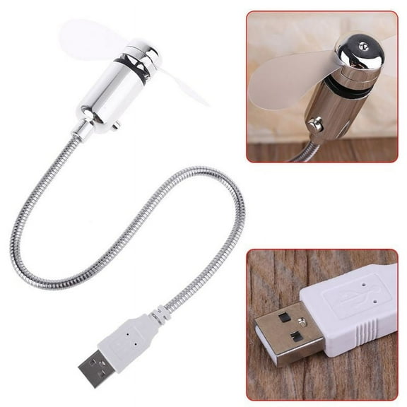 (2pcs)Energy Saving Flexible USB Cooling Fan With Switch For Notebook Laptop Computer