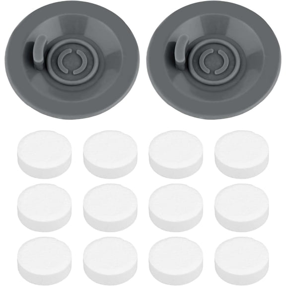 2pcs Espresso Cleaning Disc & 12pcs Cleaning Tablets Compatible with Ninja Luxe Cafe Espresso Machine, Coffee Machine Cleaner Kit, 54mm Silicone Backflush Disc for Espresso Machine Accessories