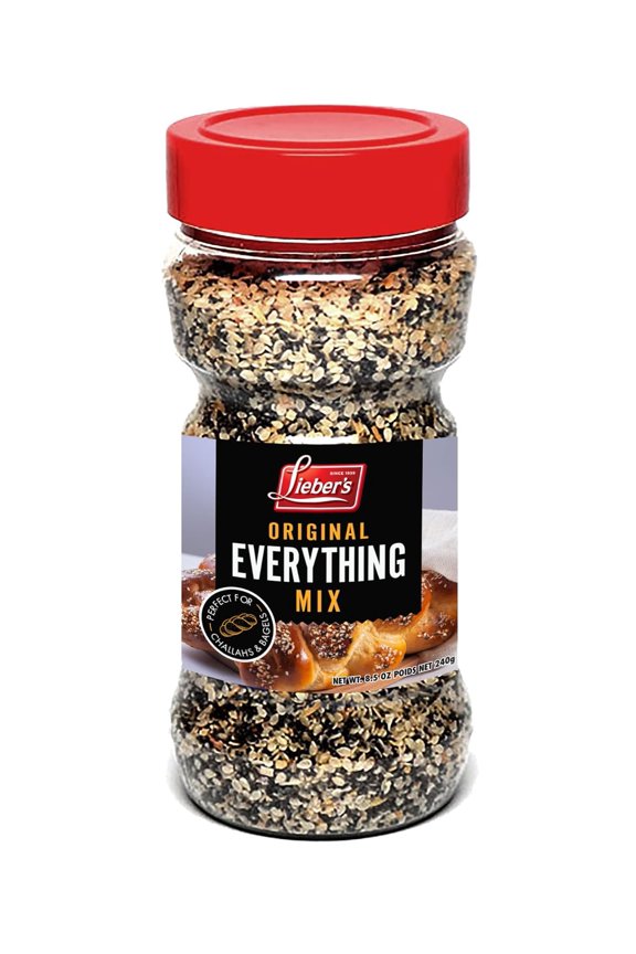 2pcs Everything Bagel Seasoning  Everything Bagel Spice with Sesame Seeds, Dried Onion, Garlic, Salt  Kosher Bagel Seasoning  Ideal for Mini Bagels,  8.5oz Jar (8.5 oz pack of 1)