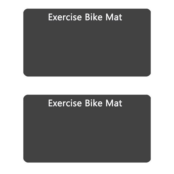 2pcs Exercise Bike Rubber Mat 60x30cm Non-Slip Floor Protection Mat for Home Gym
