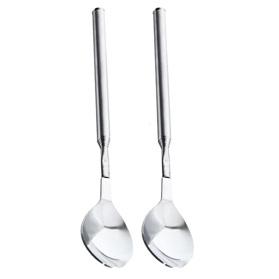 2pcs Expandable Dining Utensils for Barbecue Portable Stainless Steel Cutlery