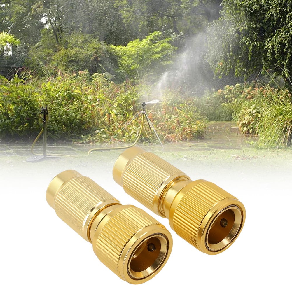 2pcs Expandable Hose Repair Adaptor Garden Hose Fitting Brass Hose Connector