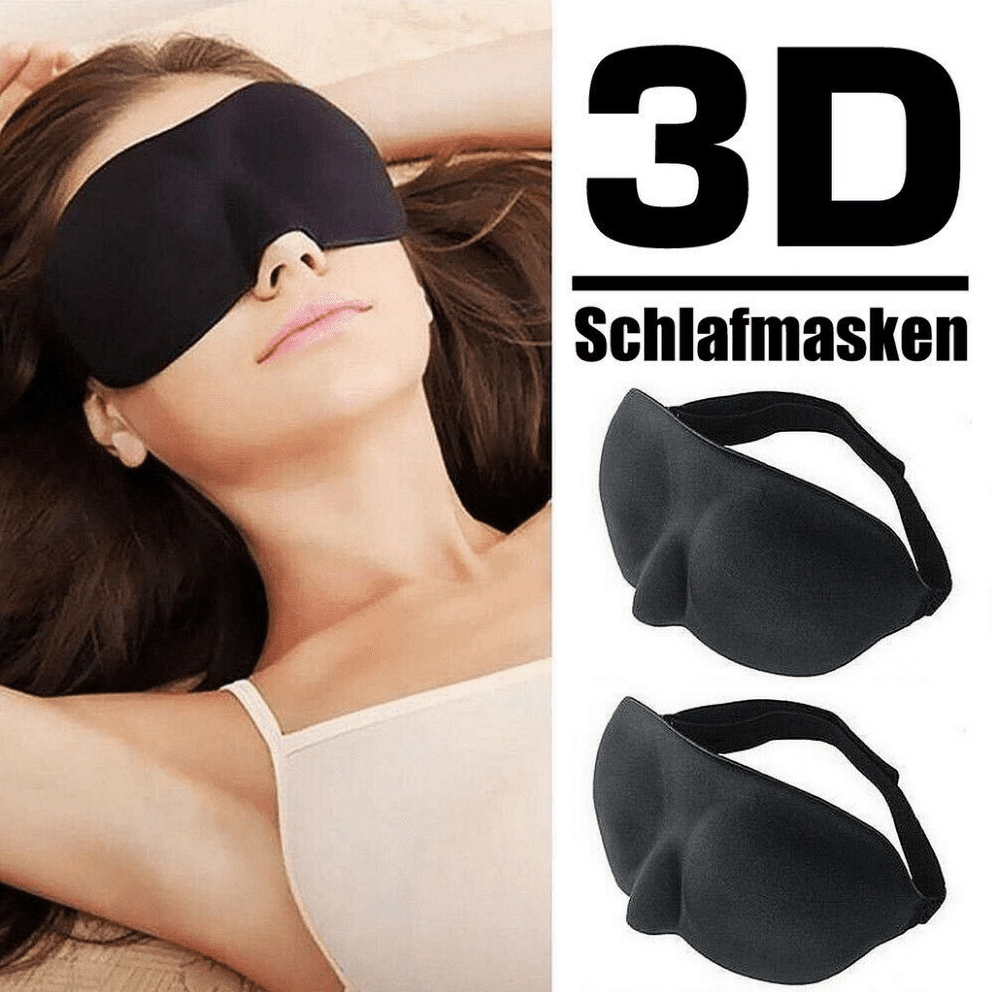  Sleep Eye Mask Night Blindfolds with Elastic Strap, Silk  Sleeping Masks Blackout for Women Men : Health & Household