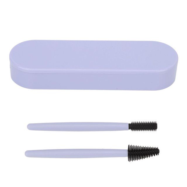 2pcs Eyelash Brush Silicone Eyebrow Elastic Portable Reusable Mascara