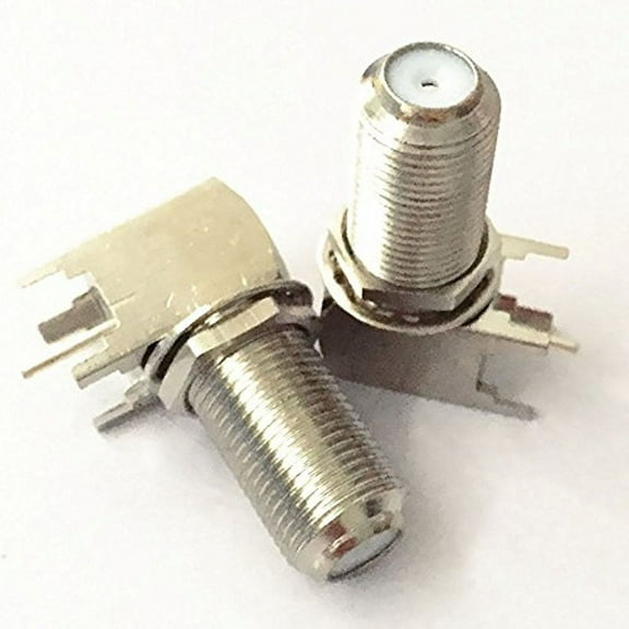 2pcs F Female Right Angle Solder for PCB Mount RF Connector High Quality Ships from USA