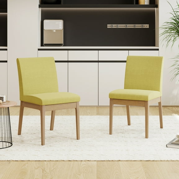 2pcs Fabric Classic Dining Seats - 17.52"w X 32.09"h, 19.25" Seat H, Assembly Graceful Chairs