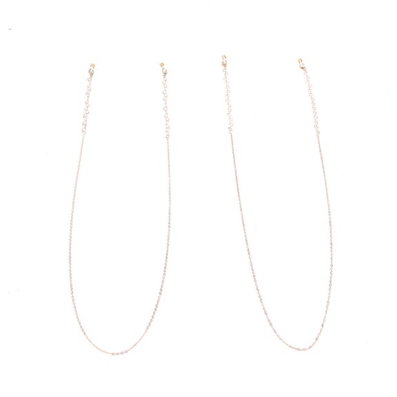 2pcs Face Cover Holder Chain Lanyard Strap Hollowed Love Shape Sunglasses String Holder