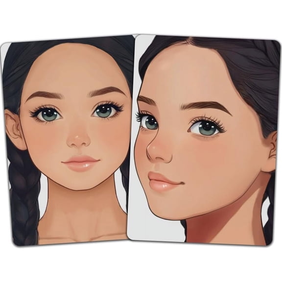 2pcs Face Painting Practice Board A4 Reusable Makeup Painting Women Practice Board Painting Exercise Template Stage Makeup Painting Tool Facial Painting Supplies