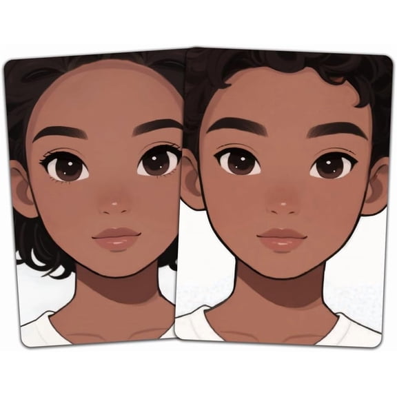 2pcs Face Painting Practice Board A4 Size Reusable Makeup Painting Practice Boards Excersize Template Stage Make-up Exercise Tool Facial Painting Supplies for Makeup Beginner