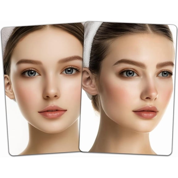 2pcs Face Painting Practice Board A4 Size Reusable Makeup Painting Practice Boards Excersize Template Stage Make-up Exercise Tool Facial Painting Supplies for Makeup Beginner(Women) Making DIY