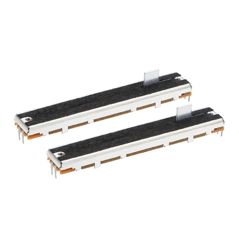 1pcs Fader Variable Resistors Mixer 40mm Straight Slide Potentiometer B50k Ohm Linear Double Potentiometers